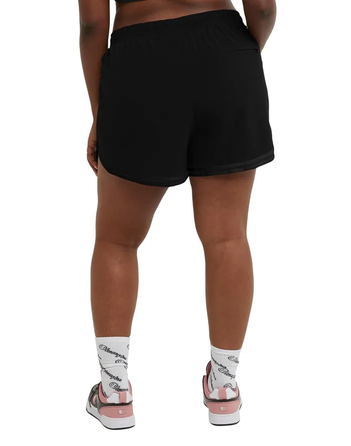 Varsity Shorts C Logo 35034 Plus Size Blackblack Women Champion Shorts