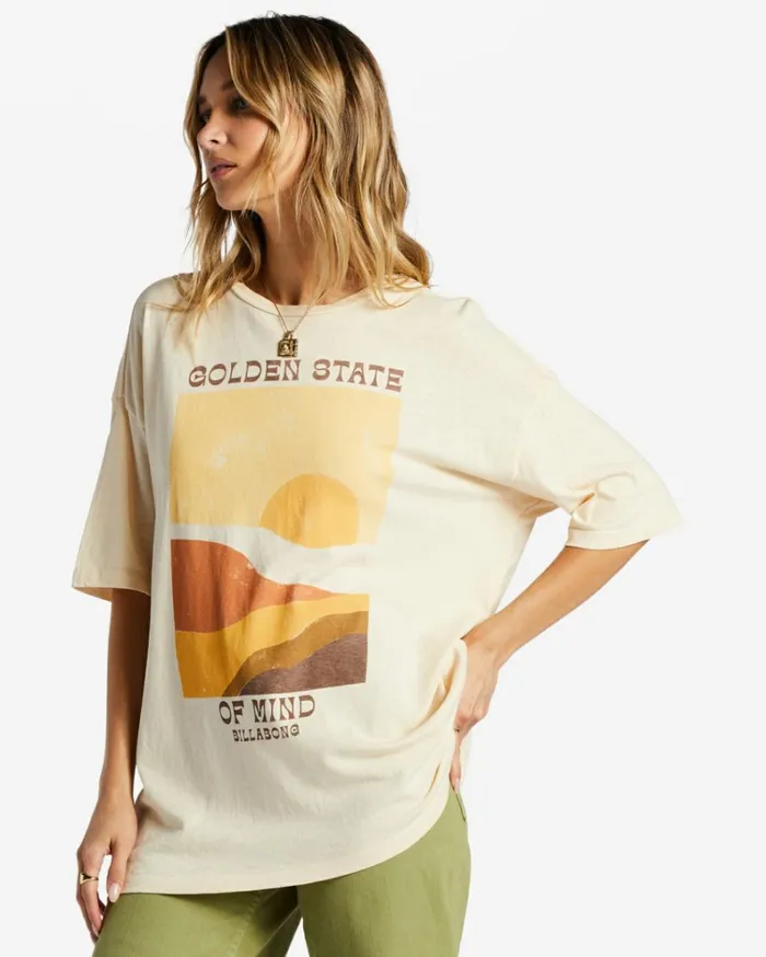 Vast Horizons TShirt Antique White Women Billabong Graphic Tees and Tanks