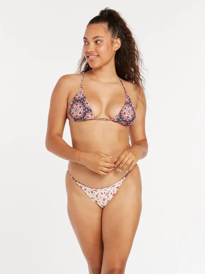 Volcom Bikinis One In Medallion Reversible Triangle Bikini Top 8211 Midnight Blue Midnight Blue 8211 Womens