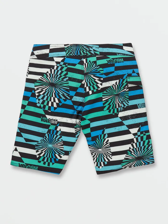 Volcom Boardshorts and Trunks Big Boys Stone Stripe ModTech Trunks 8211 Maliblue Maliblue 8211 Boys