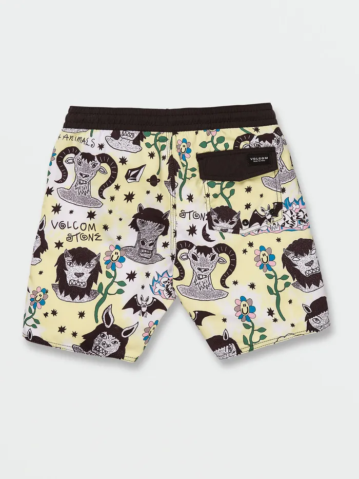 Volcom Boardshorts and Trunks Big Boys Surf Vitals Ozzy Trunks 8211 Glimmer Yellow Glimmer Yellow 8211 Boys