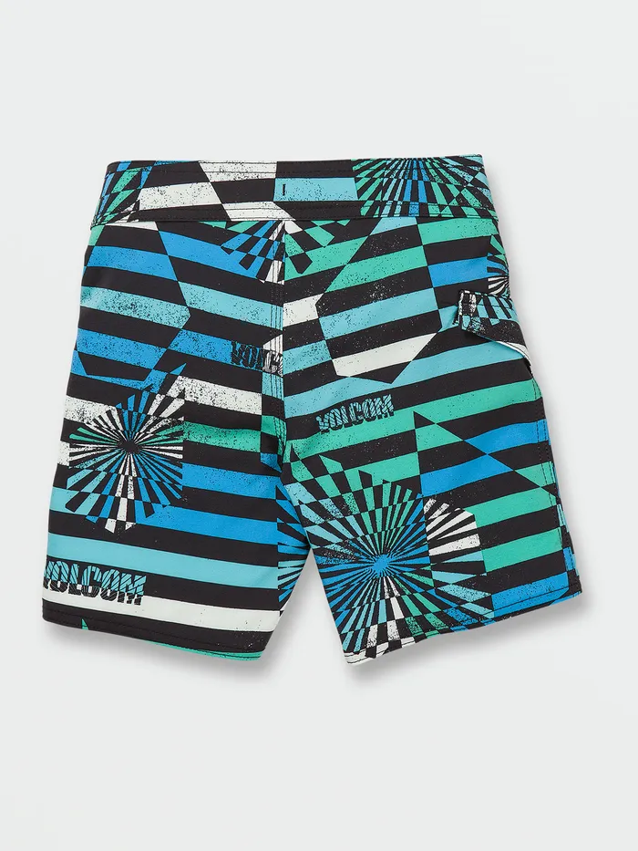 Volcom Boardshorts and Trunks Little Boys Stone Stripe ModTech Trunks 8211 Maliblue Maliblue 8211 Boys