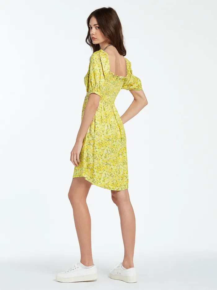 Volcom Dresses Wanna Have Sun Dress 8211 Lime Lime 8211 Womens
