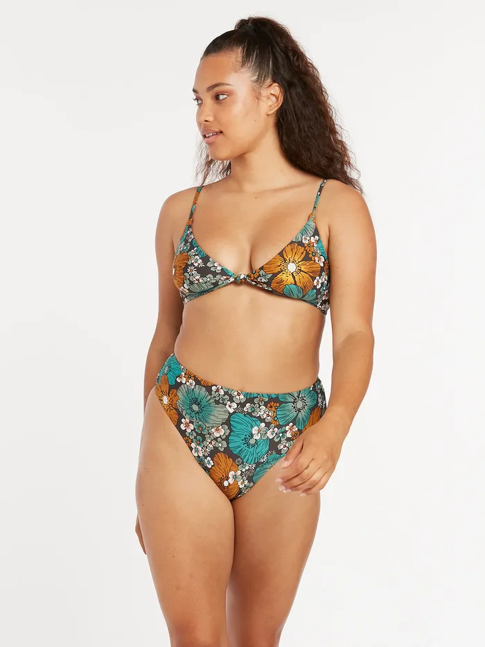 Volcom EcoTrue Swim Nothing Bud Love V Neck Bikini Top 8211 Jade Jade 8211 Womens