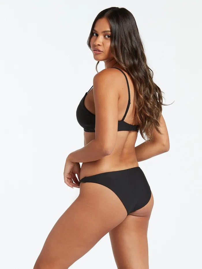 Volcom EcoTrue Swim Simply Seamless Hipster Bikini Bottom 8211 Black Black 8211 Womens