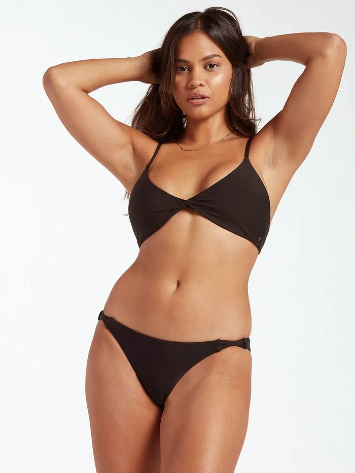 Volcom EcoTrue Swim Simply Seamless Hipster Bikini Bottom 8211 Black Black 8211 Womens