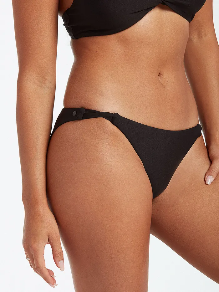 Volcom EcoTrue Swim Simply Seamless Hipster Bikini Bottom 8211 Black Black 8211 Womens
