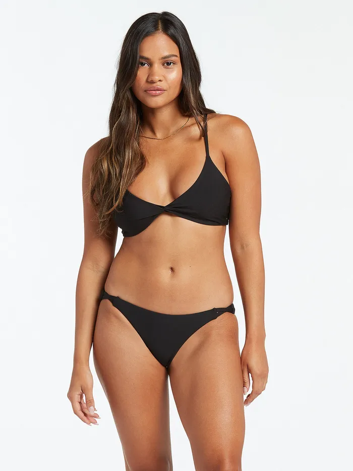 Volcom EcoTrue Swim Simply Seamless Hipster Bikini Bottom 8211 Black Black 8211 Womens
