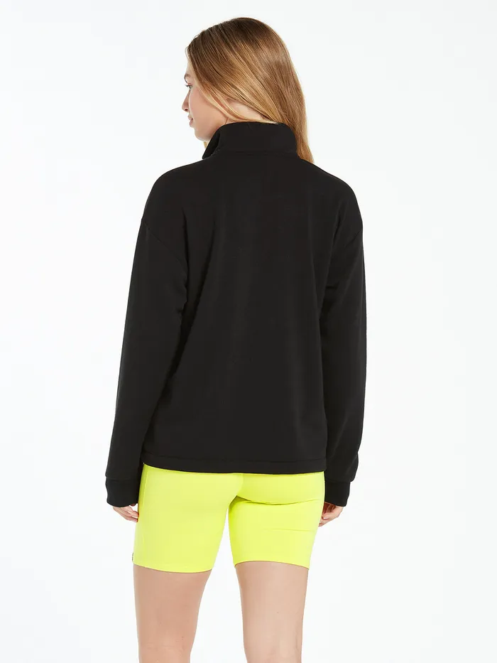 Volcom Hoodies and Sweatshirts Stone Stacked Mock Neck 8211 Black Black 8211 Womens