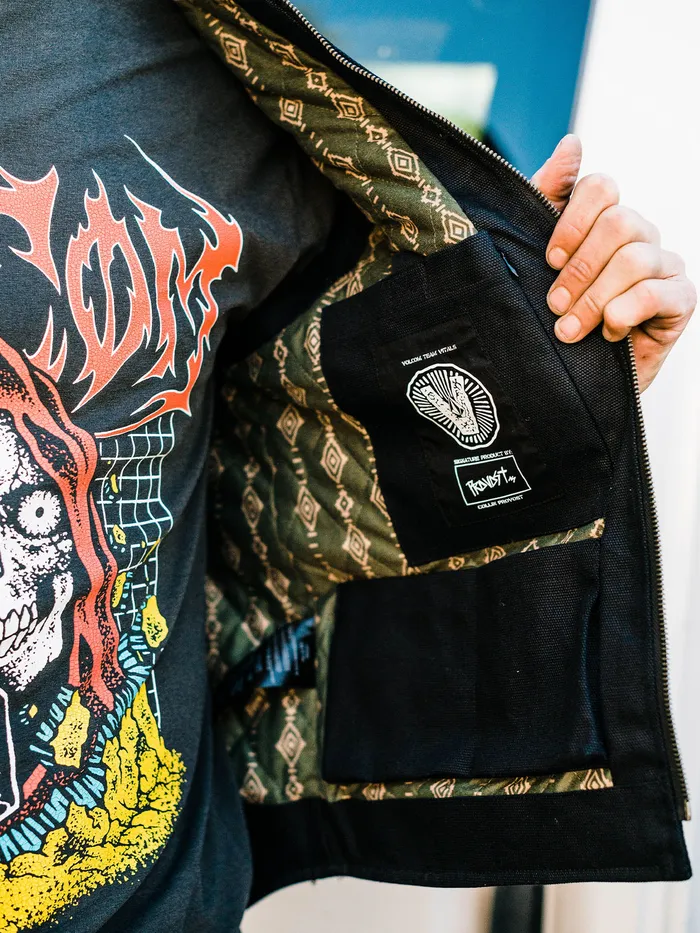 Volcom Jackets Skate Vitals Collin Provost Vest 8211 Black Black 8211 Mens