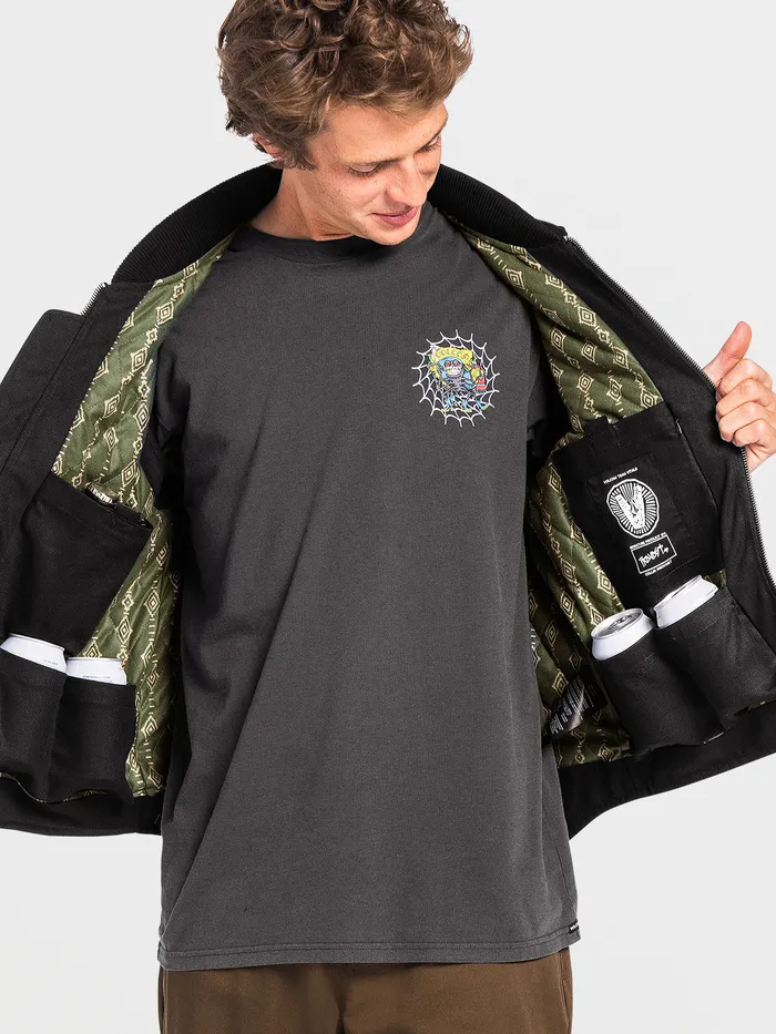 Volcom Jackets Skate Vitals Collin Provost Vest 8211 Black Black 8211 Mens