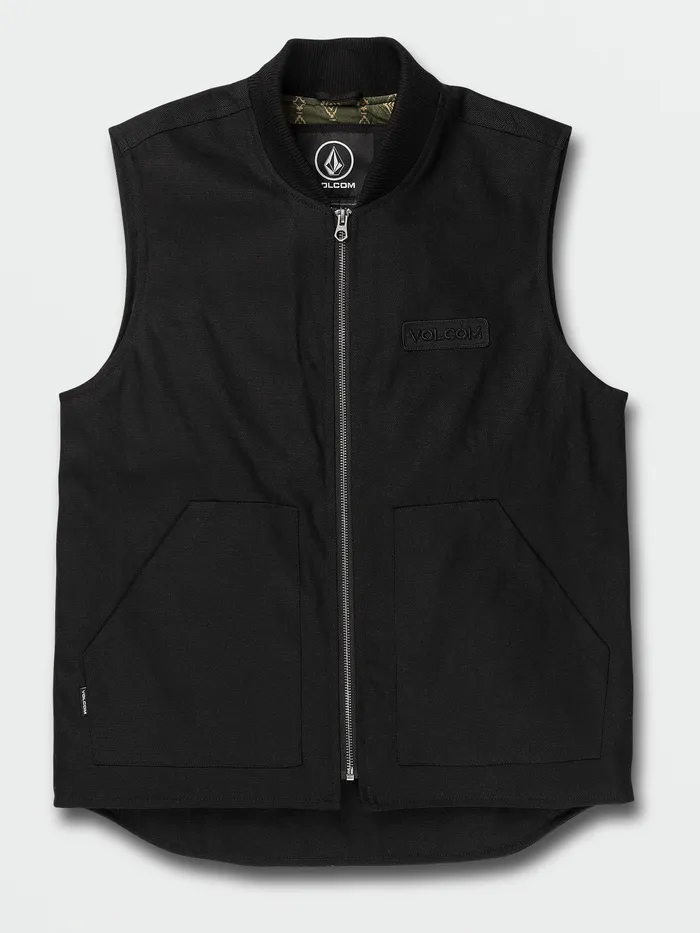 Volcom Jackets Skate Vitals Collin Provost Vest 8211 Black Black 8211 Mens