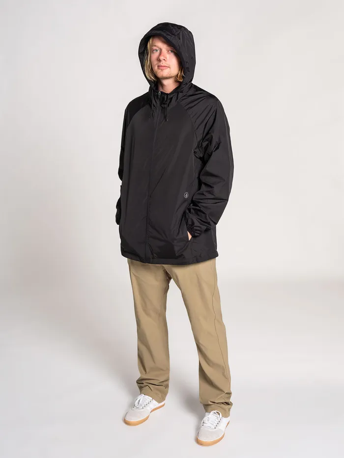 Volcom Jackets Stone Lite Jacket 8211 Black Black 8211 Mens