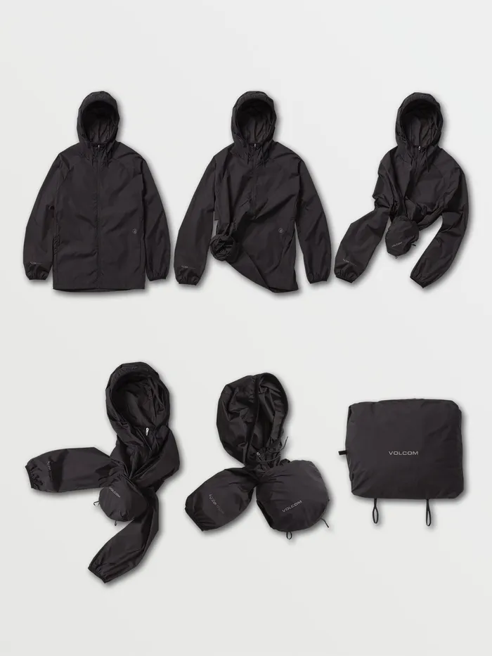 Volcom Jackets Stone Lite Jacket 8211 Black Black 8211 Mens
