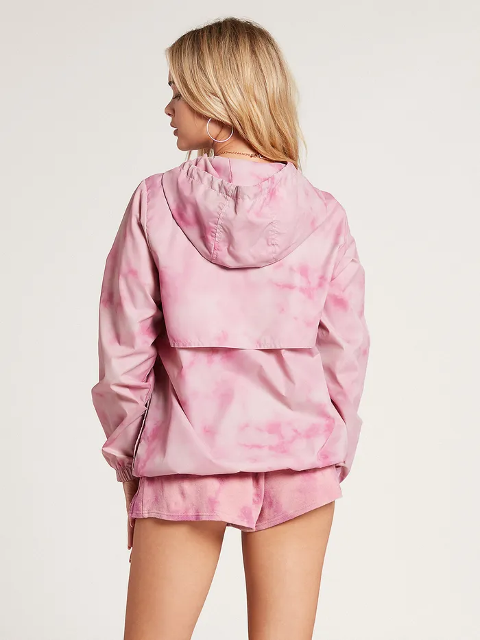 Volcom Jackets Wind It Up Windbreaker Jacket 8211 Faded Mauve Faded Mauve 8211 Womens