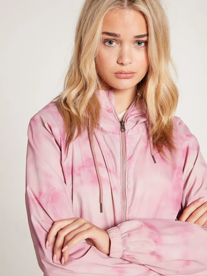 Volcom Jackets Wind It Up Windbreaker Jacket 8211 Faded Mauve Faded Mauve 8211 Womens