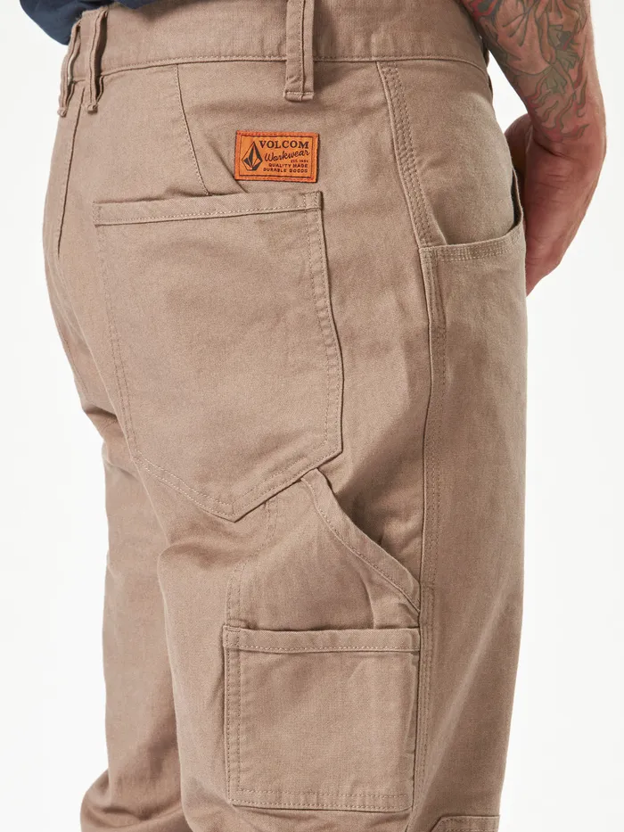 Volcom Pants Volcom Workwear Caliper Cuffed Pants 8211 Brindle Brindle 8211 Mens