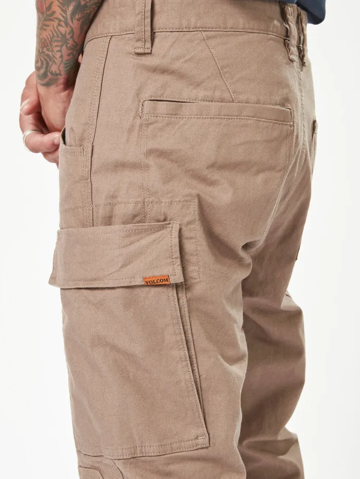 Volcom Pants Volcom Workwear Caliper Cuffed Pants 8211 Brindle Brindle 8211 Mens