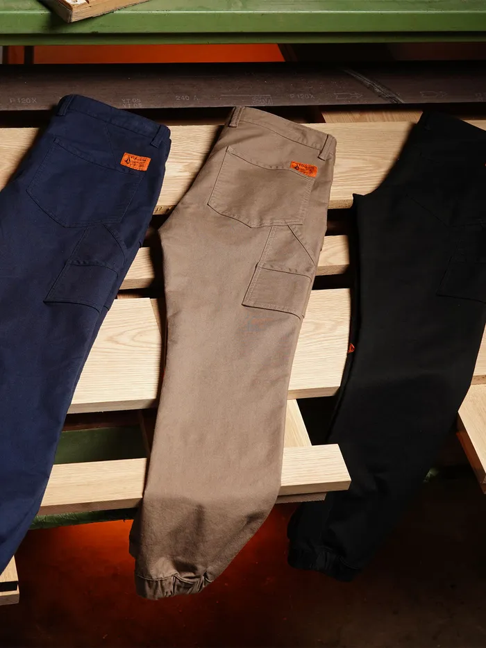 Volcom Pants Volcom Workwear Caliper Cuffed Pants 8211 Brindle Brindle 8211 Mens
