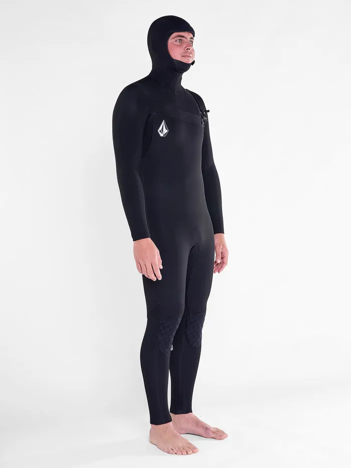 Volcom Rashguards Modulator 543mm Hooded Chest Zip Wetsuit 8211 Black Black 8211 Mens