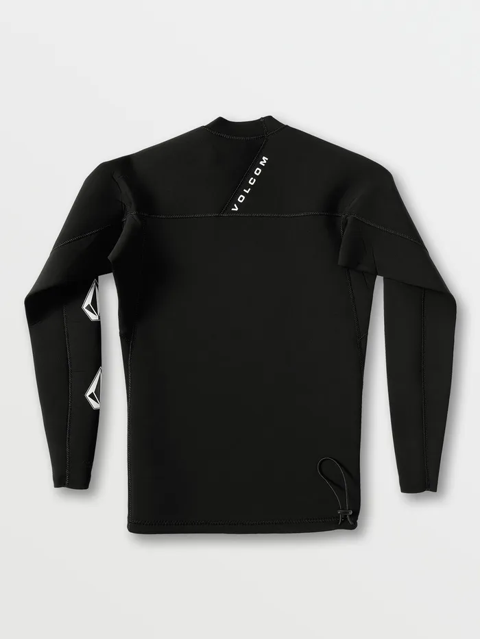 Volcom Rashguards Stone Neo UPF 50 Rashguard Jacket 8211 Black Black 8211 Mens
