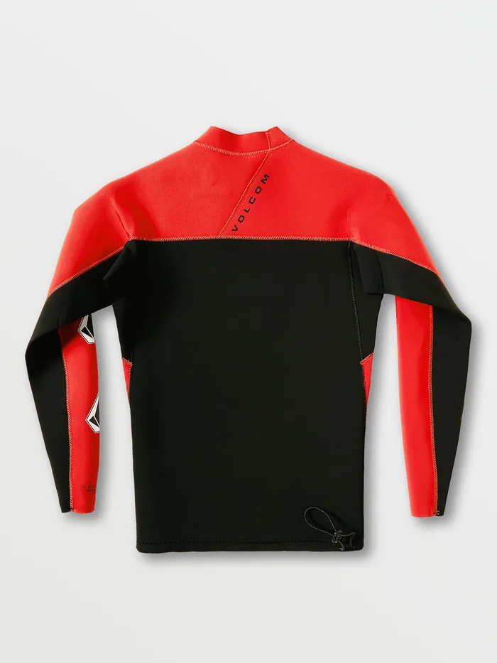 Volcom Rashguards Stone Neo UPF 50 Rashguard Jacket 8211 Red Red 8211 Mens