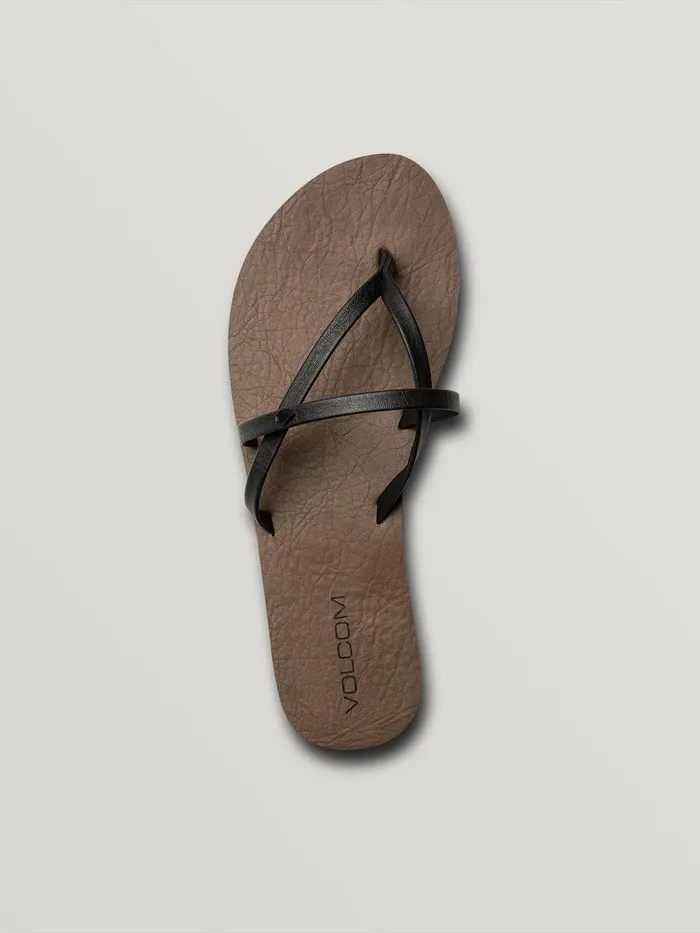 Volcom Sandals All Night Long Ii Sandal 8211 Black Black 8211 Womens
