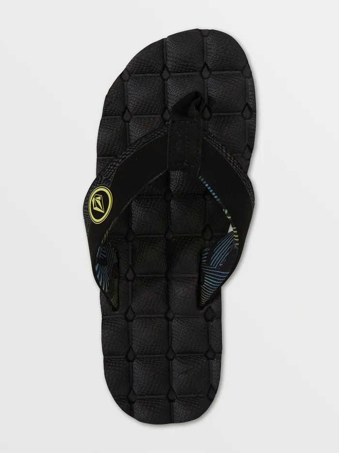 Volcom Sandals Big Boys Recliner Sandal 8211 Lime Lime 8211 Boys