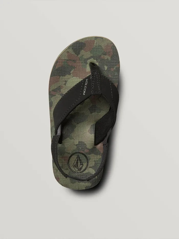 Volcom Sandals Little Boys Victor Sandal 8211 Dark Camo Dark Camo 8211 Boys