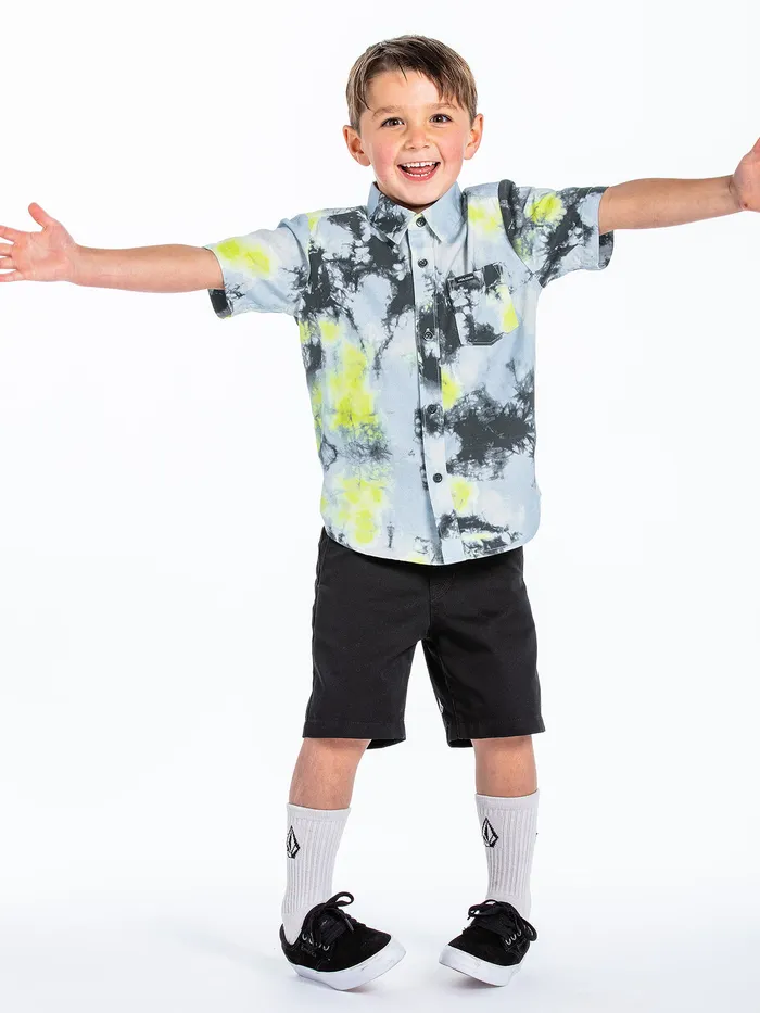 Volcom Shirts and Flannels Little Boys Saturate Short Sleeve 8211 Lime Tie Dye Lime Tie Dye 8211 Boys Volcom Shirts and Flannels Little Boys Saturate Short Sleeve 8211 Lime Tie Dye Lime Tie Dye 8211 Boys