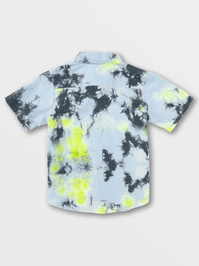 Volcom Shirts and Flannels Little Boys Saturate Short Sleeve 8211 Lime Tie Dye Lime Tie Dye 8211 Boys