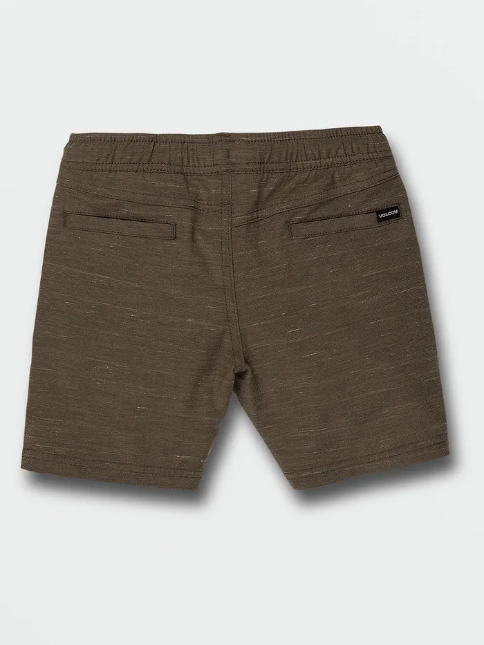 Volcom Shorts Little Boys Understoned Elastic Waist Hybrid Shorts 8211 Lead Lead 8211 Boys
