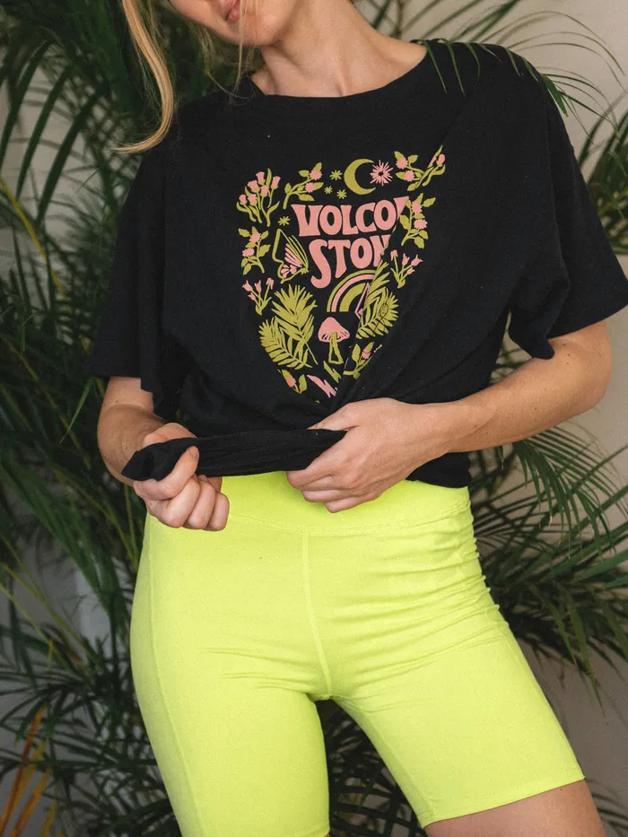 Volcom Shorts Lived In Bike Shorts 8211 Lime Lime 8211 Womens