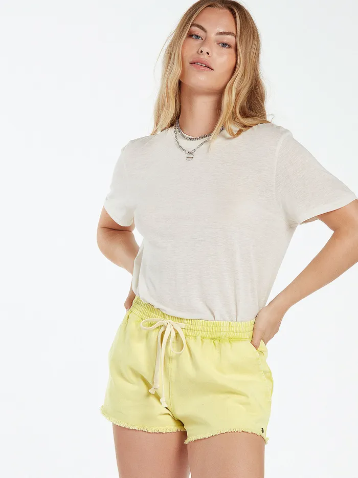 Volcom Shorts Strutin Stone Shorts 8211 Lime Lime 8211 Womens