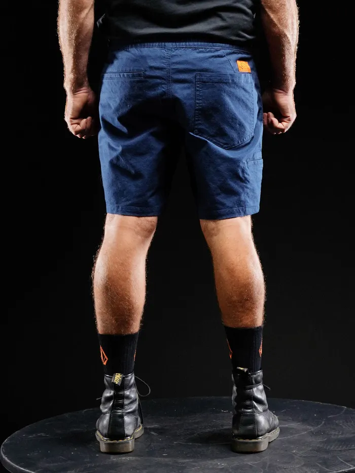 Volcom Shorts Volcom Workwear Caliper Elastic Waist Shorts 8211 Navy Navy 8211 Mens