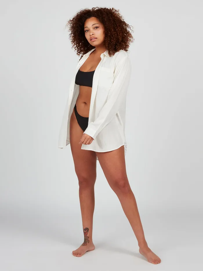 Volcom Tops Coco Ho Tunic 8211 Star White Star White 8211 Womens