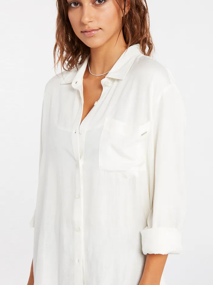 Volcom Tops Coco Ho Tunic 8211 Star White Star White 8211 Womens