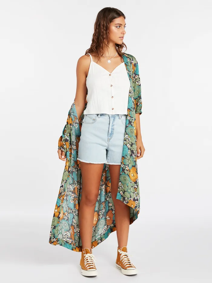 Volcom Tops Luvely Daze Throw 8211 Jade Jade 8211 Womens