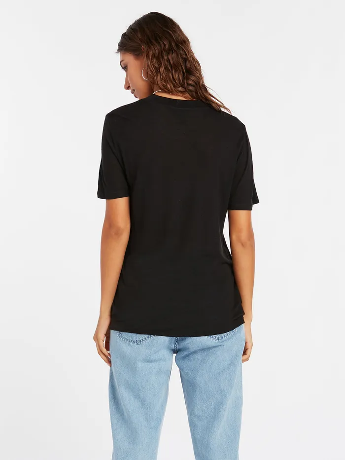 Volcom Tops Tern N Bern Short Sleeve 8211 Black Black 8211 Womens
