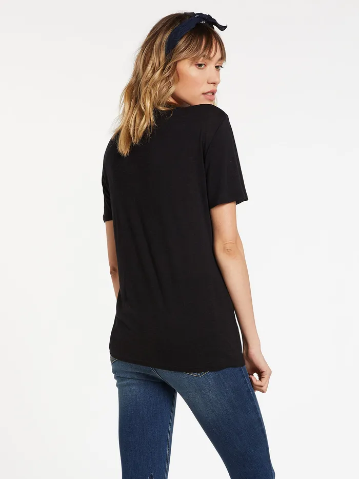 Volcom Tops Tern N Bern Short Sleeve 8211 Black Black 8211 Womens