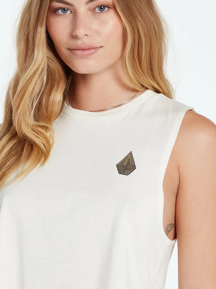 Volcom Tops Thomas Hooper Crop Tank 8211 Star White Star White 8211 Womens