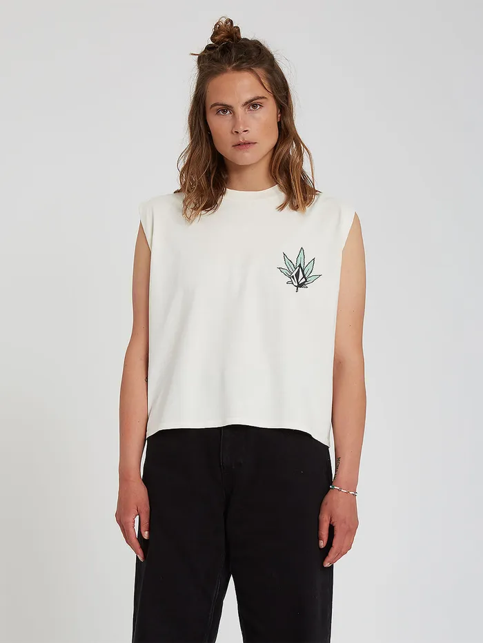 Volcom Tops Volnex Tank Top 8211 Star White Star White 8211 Womens