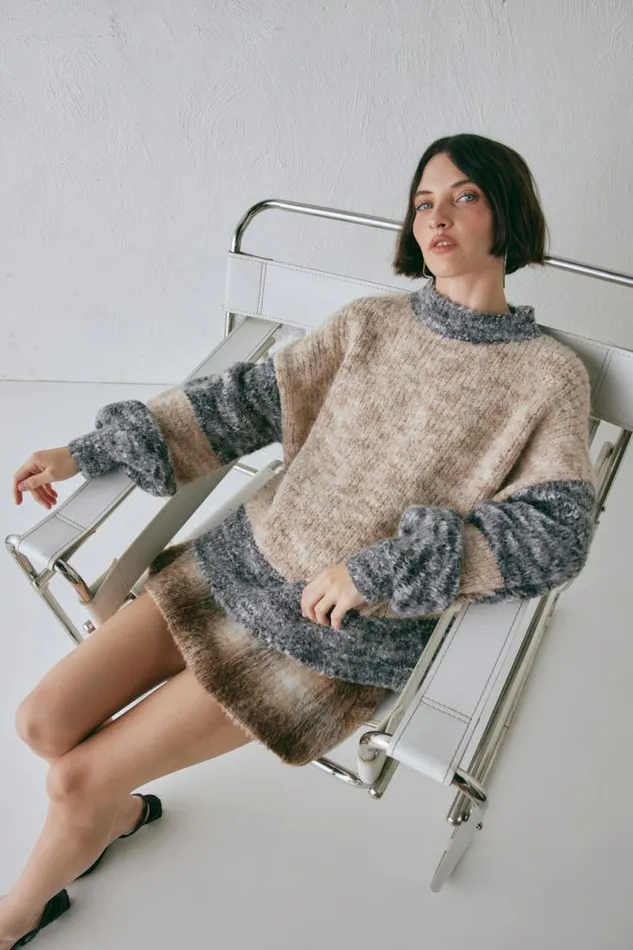 VRG GRL Alys Knit Jumper Marle Women JumpersSweaters