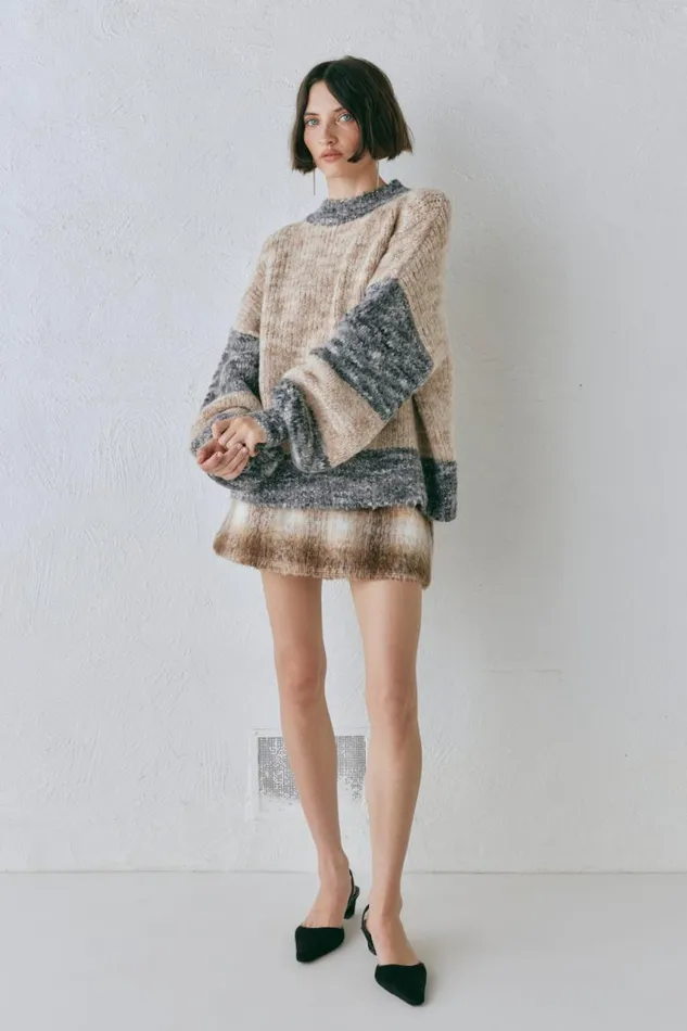 VRG GRL Alys Knit Jumper Marle Women JumpersSweaters
