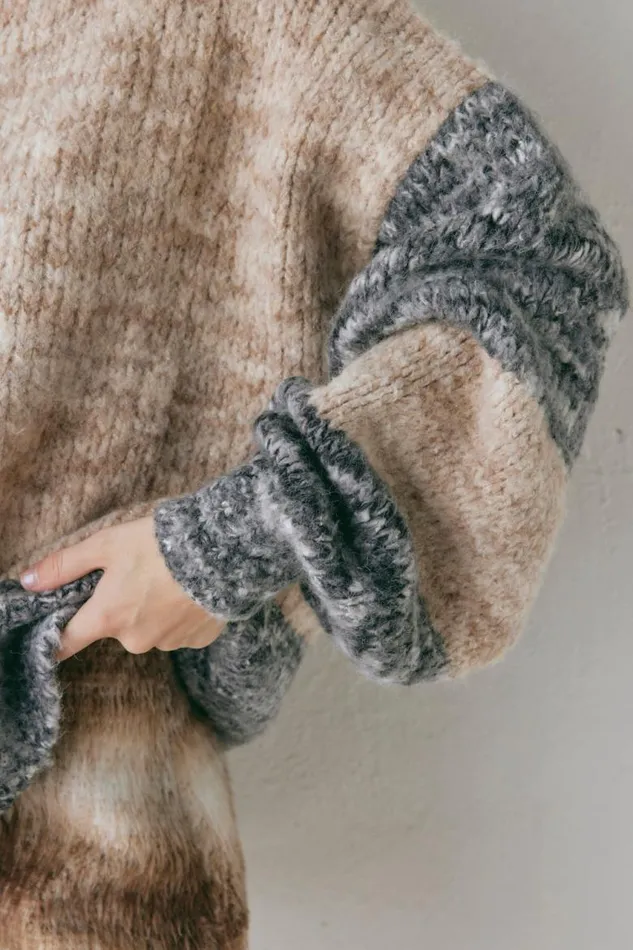 VRG GRL Alys Knit Jumper Marle Women JumpersSweaters