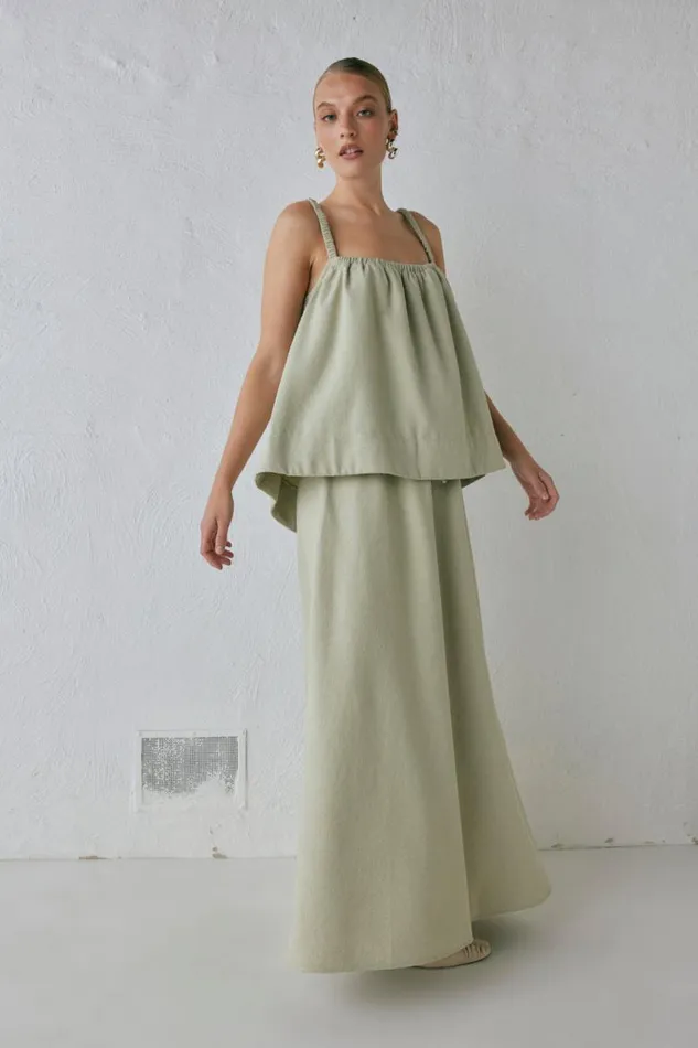 VRG GRL Etta Top Sage Women Sleeveless