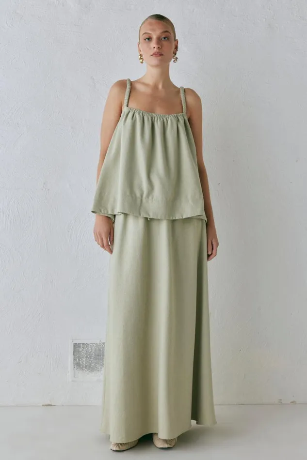 VRG GRL Etta Top Sage Women Sleeveless