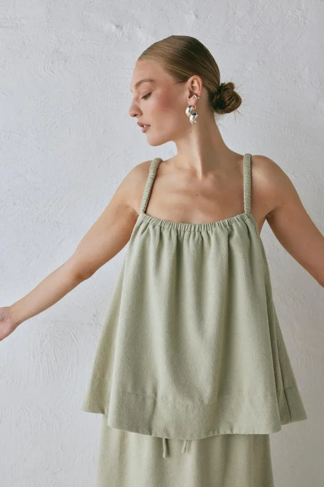 VRG GRL Etta Top Sage Women Sleeveless