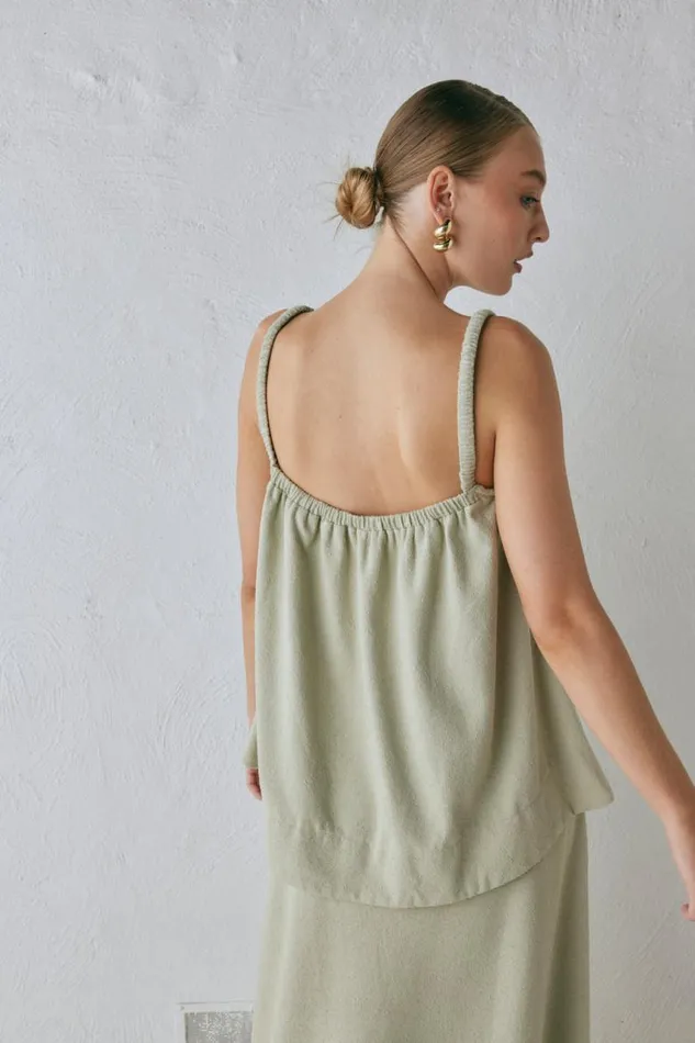 VRG GRL Etta Top Sage Women Sleeveless
