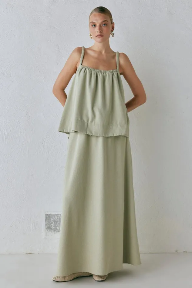 VRG GRL Etta Top Sage Women Sleeveless